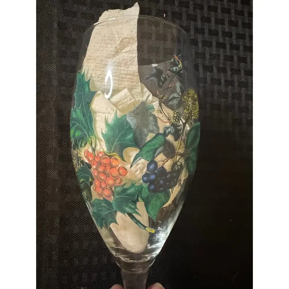 Portmeirion Iced Tea Glass the Holly and the Ivy Christmas Glass 14 Oz Set of 2